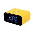 thumbnail image 1 of Unatoiry Réveil Numérique avec Haut-Parleur Bluetooth Affichage HD LED pour Heure Précise Charge Sans Fil 15W Jaune Quatre en un, 1 of 6