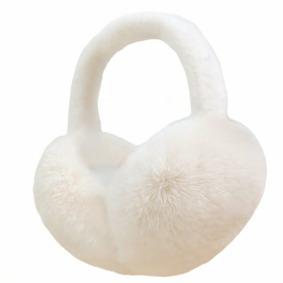 TELOLY Ear Muffs,Multiple Color Options Ear Muffs for Kids,Trendy Practical Choices Womens Ear Muffs,White