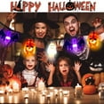 thumbnail image 7 of Woaeety Halloween Lights Decorations, 16 FT 30 LED Waterproof 3D Pumpkin Bat Ghost Battery Operated String Lights with Timer, 8 Lighting Modes Fairy Light for Home Window Indoor Outdoor Halloween Par, 7 of 7