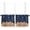 Navy Blue Turmeric, variant on Navy Blue Christmas Tier Curtains 24 Inch Length for Small Windows, Farmhouse Curtains & Drapes, Xmas Snowflake Cute Tree Rod Pocket Window Curtains for Bedroom, 27.5" x 24", 2 Panels