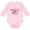 AD-Pink, variant on Inktastic Princess of The Petals with Crown Girls Long Sleeve Baby Bodysuit