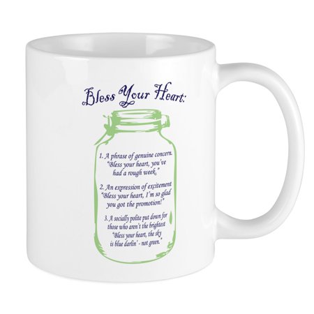 

CafePress - Bless Your Heart - Ceramic Coffee Tea Novelty Mug Cup 11 oz