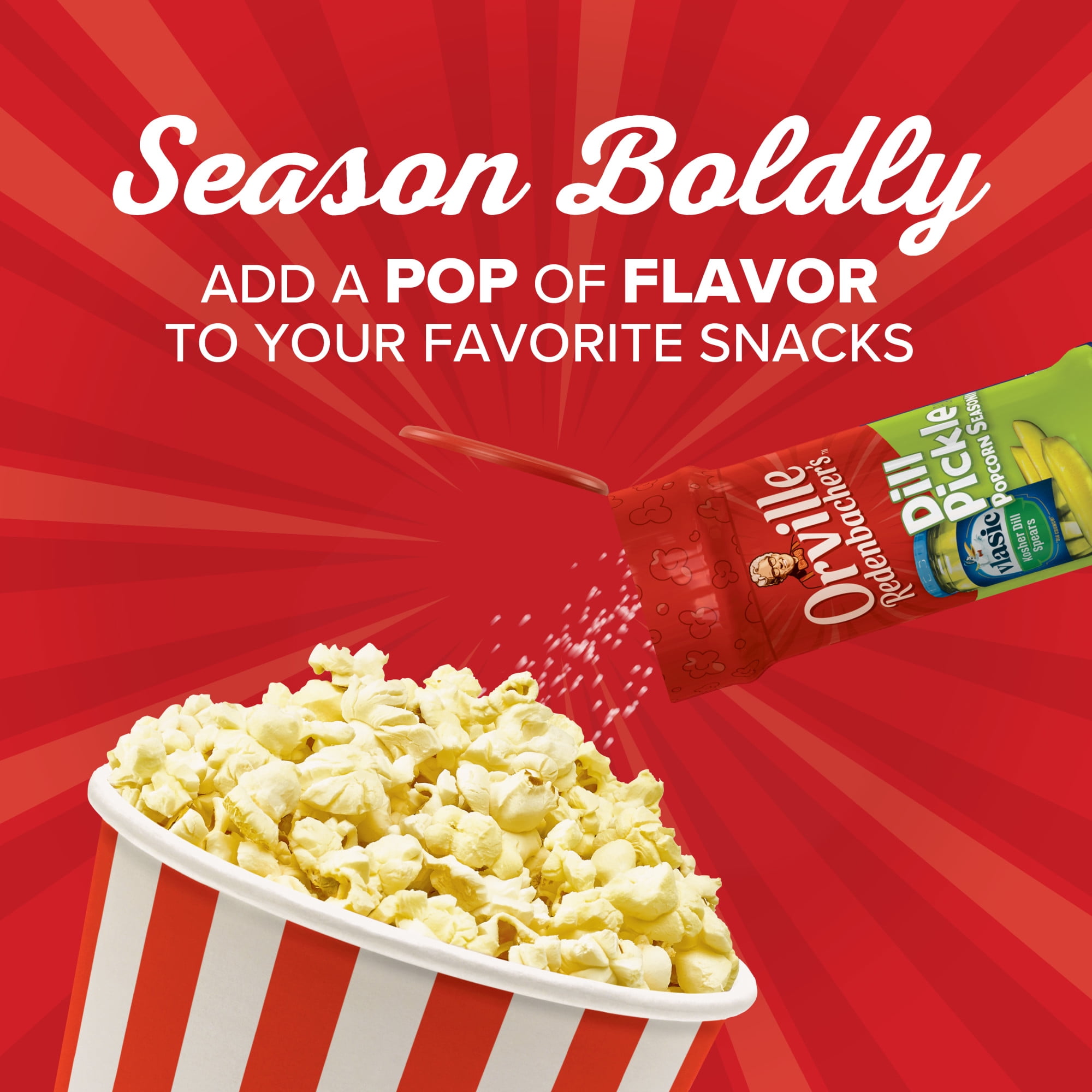 Orville Redenbacher's Vlasic Dill Pickle Flavored Popcorn Seasoning, 2.6 oz.