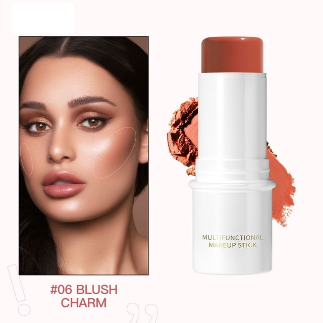 3D Multi Functional Stick For Highlighting Shading Suitable For Multiple Makeup Looks, Makeup White Blusher