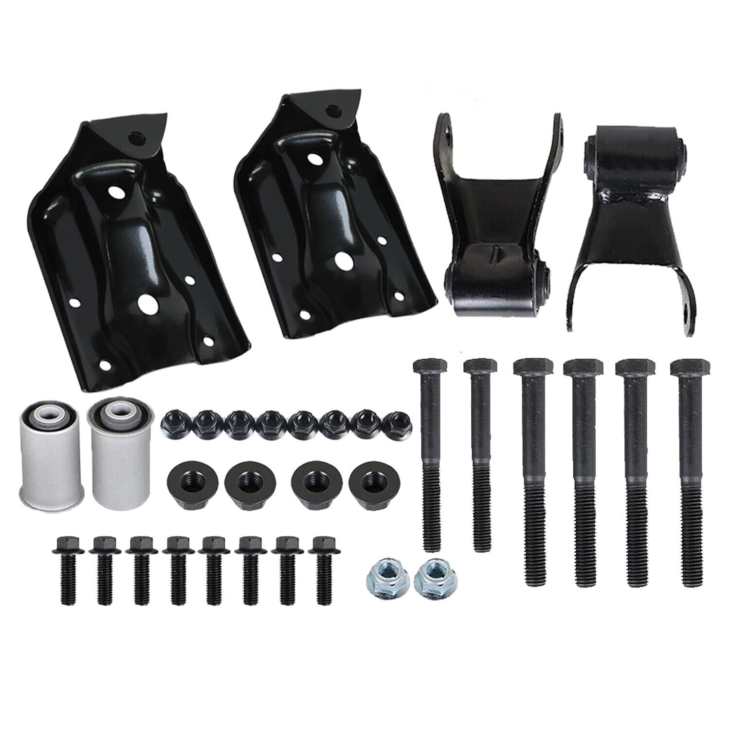 Nextirrer Rear Leaf Spring Shackles Hanger Brackets Repair Kit Fit for