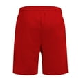 thumbnail image 5 of JTieacloth Mens Linen Shorts Summer Men'S Casual Shorts Solid Color Shorts Fashion Slim Five Pants Beach Shorts,Red, 5 of 5