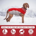 thumbnail image 5 of Reflective Dog Winter Coat, Adjustable Zip Up Thick Vest, M, For Small To Large Pets, 5 of 8