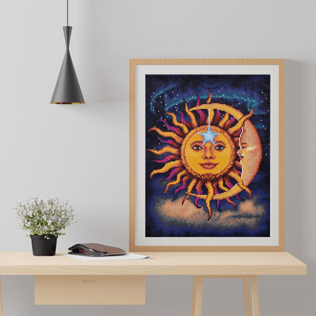Diamond Dotz Sun & Moon Diamond Painting Kits for Adults - Diamond Art Kits a Relaxing Creative Craft Kit with Dotz Gems 13.8x17.7