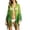 Green, variant on Women's Fringe Sheer Ombre Shawl Wrap Long Sleeve Beach Cover Up Cardigan Lightweight Layer for Vacation Free Size