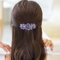 thumbnail image 4 of Elegant Rhinestone Wedding Hair Clip Bridal Barrettes with Cz Stones for Women's Headwear Accessories, 4 of 8