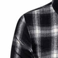 thumbnail image 3 of CYiJun Mens Plaid Button Down Shirt Long Sleeve Wrinkle Free Dress Shirts Casual Regular Fit Flannel Shirt with Pocket,Black M, 3 of 5