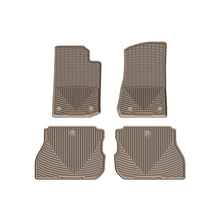 WeatherTech All-Weather Floor Mats compatible with Jeep Wrangler 4-Door Rubicon 392, Wrangler Unlimited Rubicon 392, Wrangler Unlimited 4-Door, Wrangler 4-Door - 1st & 2nd Row, Tan