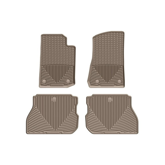 WeatherTech All-Weather Floor Mats compatible with Jeep Wrangler 4-Door Rubicon 392, Wrangler Unlimited Rubicon 392, Wrangler Unlimited 4-Door, Wrangler 4-Door - 1st & 2nd Row, Tan