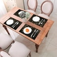 thumbnail image 6 of XMXY Woven Placemats Set of 6 PCS, Stars Decoration Table Mats Washable Heat Resistant Placemats, 6 of 6