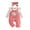 F243 Pink, variant on Curuila Baby Infant Girls Jumpsuits With Headbands Long Sleeve Cat Print Crew Neck Romper For Baby Autumn Winter Casual Clothes Navy Size 6-12 Months
