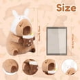 thumbnail image 2 of Capybara Plush Toy Cute Capybara Stuffed Doll Ultra-Soft Short Plush Capybara Throw Pillow 30cm/40cm Multipurpose Capybara Plush Ornament Capybara Plush Doll Gifts for Girls Boys Kids Home Decor, 2 of 7
