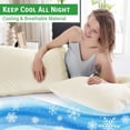 thumbnail image 4 of SUTENGDA GOGREEN Bamboo Waterproof Pillow Protector  Breathable Pillow Cover  Cooling Pillow Case Protector with Zipper  Super Soft Pillow Case Cover with Zipper (4 Packs  Standard 20”x26, 4 of 7