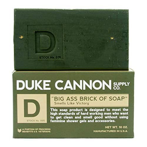Big Ass Brick of Soap 9414392 10 oz Duke Cannon Bar Soap Smells Like  Victory Scent 