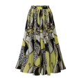 thumbnail image 1 of Vedolay Skirt For Summer Women Midi Skirt Elastic High Waist Lace Tulle Skirt Pleated Skirt,Yellow 4XL, 1 of 3