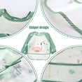 thumbnail image 3 of Pluokvzr Baby Bibs with Sleeves Waterproof Long Sleeves Bib with Pocket Unisex Feeding Apron Wearing Feeding Bibs, 3 of 7