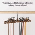 thumbnail image 2 of 2Pcs Belt Rack, Belt Storage Belt Holder, 360° Swivel Belt Tie Rack Closet Accessories for Men Women, Black, 2 of 6