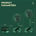 thumbnail image 2 of QINXIN Handheld Mini Fan Usb Charging 3-speed Adjustable Telescopic Folding 2000mah Large Capacity Battery Electric Fan, 2 of 7