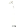 thumbnail image 2 of 73" Tall Metal Torchiere Floor LED Lamp with Halo design, Matte White finish, 2 of 6