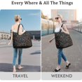 thumbnail image 5 of Educational Wall Science Lover Inspired Travel Tote Bag Lightweight Weekender Bag with Chemistry, Physics, Technology Graphics for Business Weekend Use, 5 of 5
