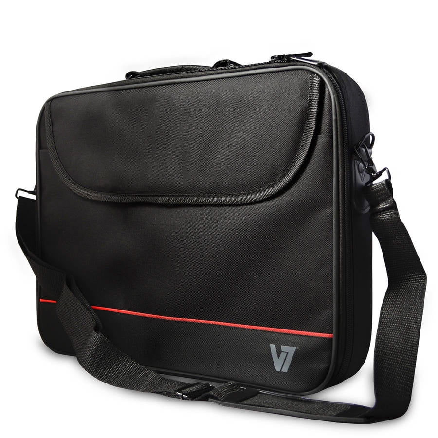 V7 16" Essential Laptop Bag Carrying Case, Black