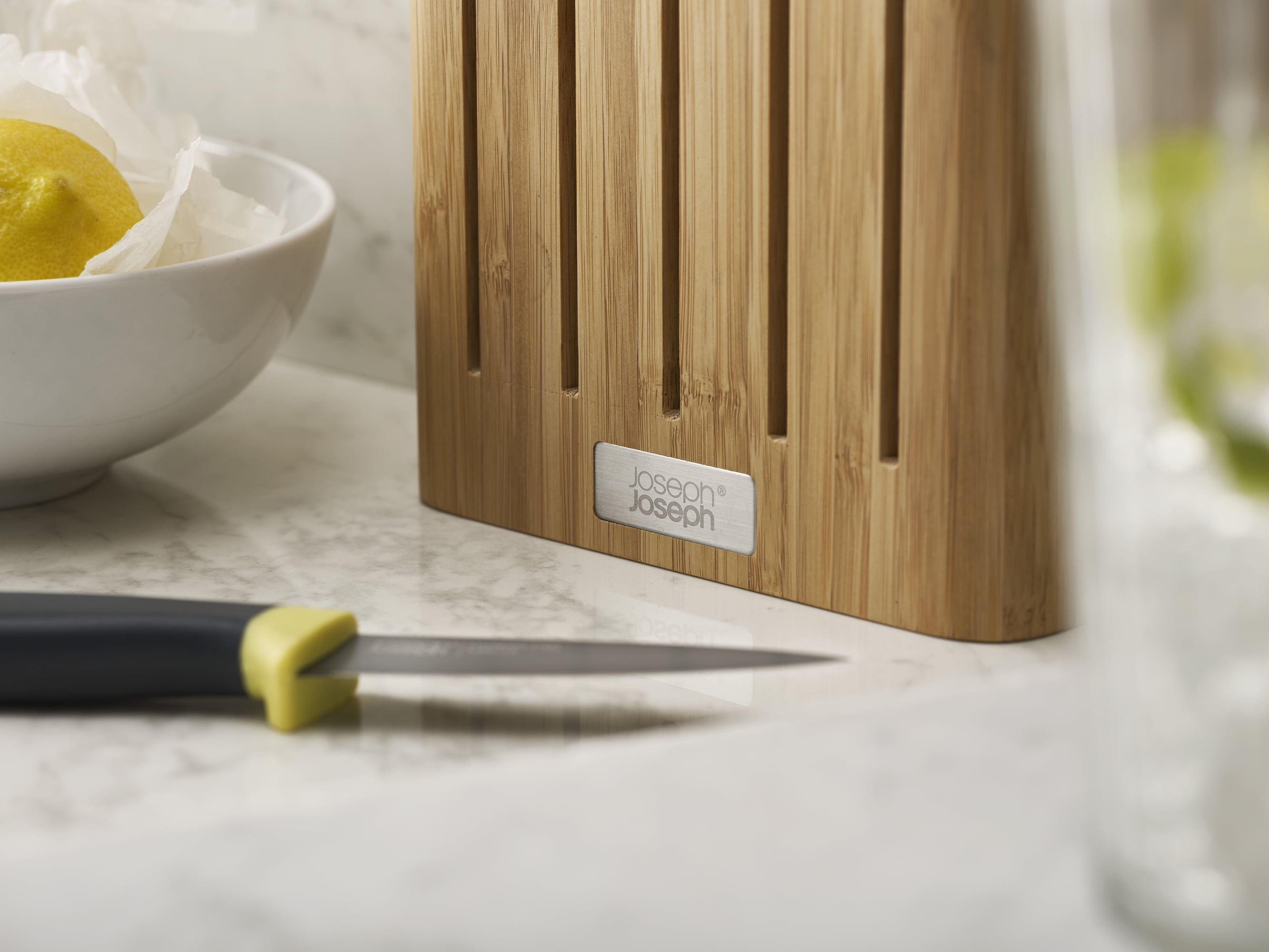 Joseph Joseph 10300 Elevate Knife Set with Slimline Bamboo Block