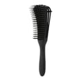 thumbnail image 1 of Cepillo de de antiestáti plástico para cabello ondulado grueso Negro shamjiam peine cepillo desenredante, 1 of 6