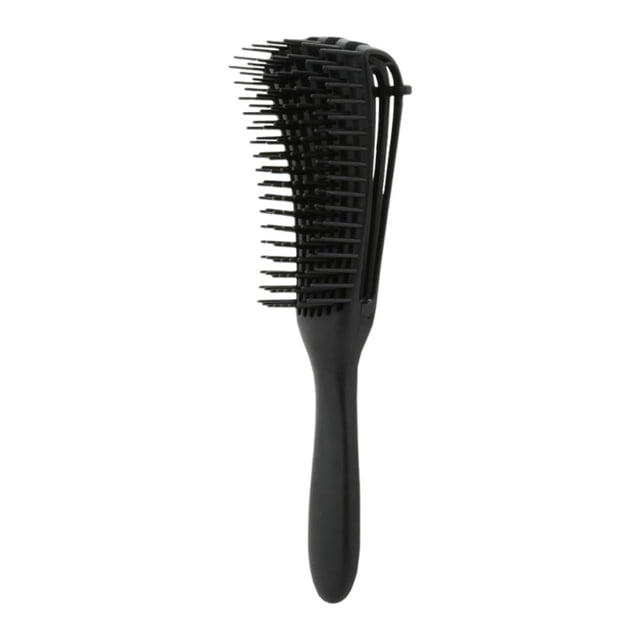 Cepillo de de antiestáti plástico para cabello ondulado grueso Negro shamjiam peine cepillo desenredante
