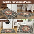 thumbnail image 5 of Area Rug, Yamaziot 2'x3' Washable Doormat for Indoor, Vintage Boho Area Throw Rugs, Non-Slip Faux Wool Distressed Mat Floor Carpet with Rubber Backing for Bathroom Entryway Bedroom, 5 of 8