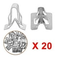 thumbnail image 4 of Trim Metal Retainer Clip 20pcs Clip Dash Dashboard Fastener For Auto Car Metal Retainer Silver Tone High Quality, 4 of 5