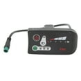 thumbnail image 1 of Electric Bike Modification Display Meter with LED Power Display Panel and Waterproof 5p Male Plug for 22.2mm Handlebars-Yvan, 1 of 4