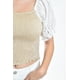 thumbnail image 4 of Blusa smock con manga bordada Roman Fashion/Juvenil, 6314 (Beige) beige M, 4 of 5