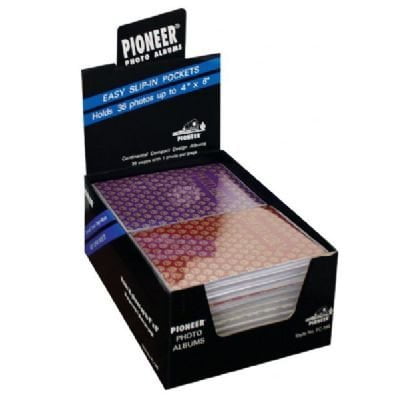 - 24 Pioneer FC146 4 in. x 6 in. Flexible Cover Photo Album Display Assorted Colors