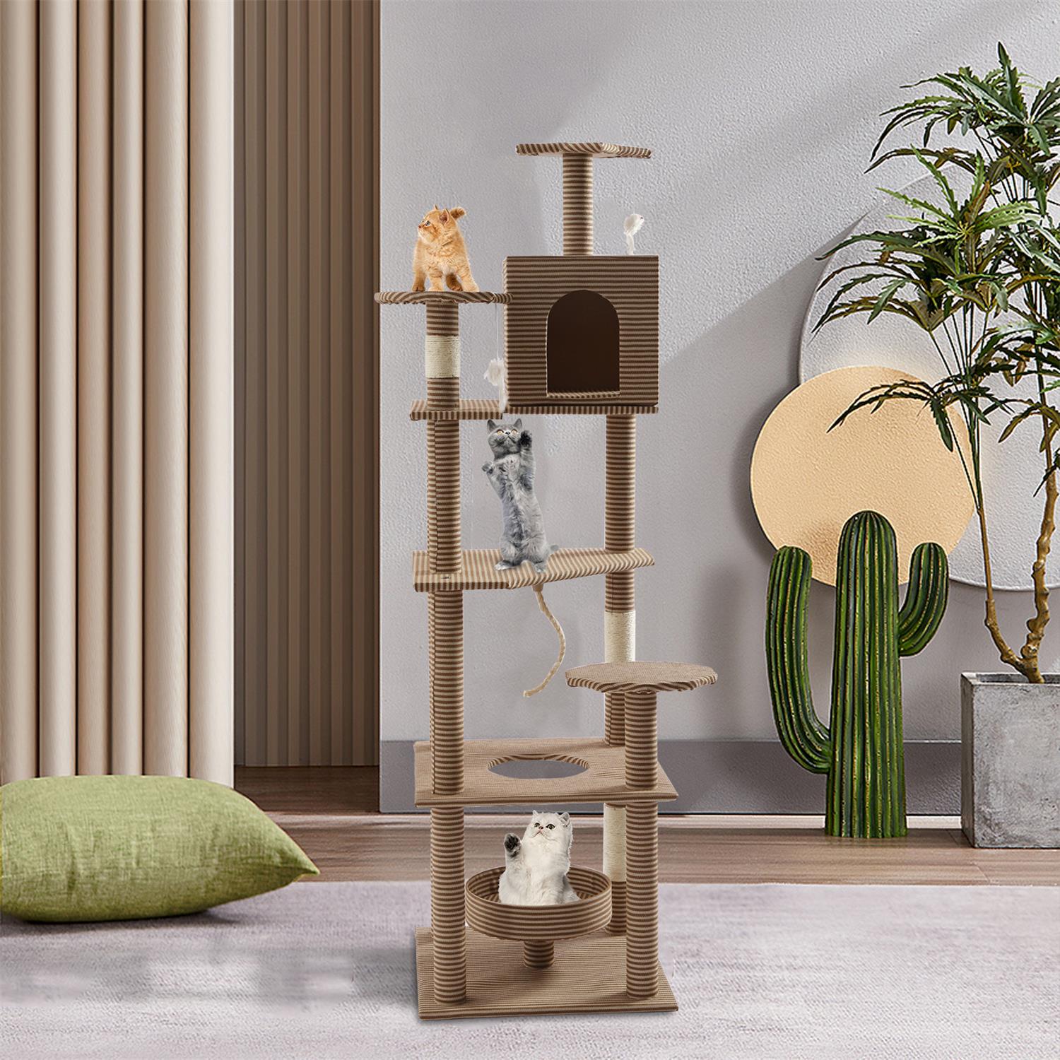YIYIBYUS Cat Tree Cat Climbing Frame Cat Tower Tall Kitty Climbing Play