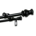 thumbnail image 3 of 5/8" Dia Adjustable 28"-48" double curtain rod with Lizzie Finials - Black,(5713-282D), 3 of 3
