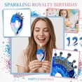 thumbnail image 4 of Cartoon Crown Shaped Birthday Candle - Sparkling Sequins Design, Royalty Theme - Birthday Parties, Adult Celebrations, Cake Toppings, 4 of 6