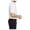 thumbnail image 3 of Mens Silk Touch Polyester/Cotton Polo with Pocket White Large, 3 of 6