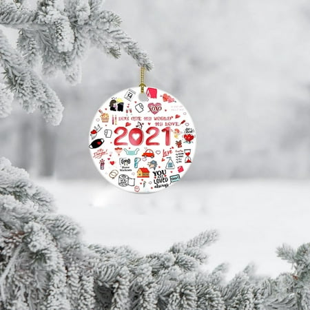 

Christmas Round Wooden Signboard Pendant Decorations Suitable In Decoration Tree Lights Set Accessories