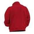 thumbnail image 3 of Dagegui Mens Half Zipper Sweatshirts Fashion Mock Neck Long Sleeve Shirts Solid Thin Fleece Pullover Shirt Fall Winter Sweatshirt Red S, 3 of 3