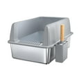 thumbnail image 1 of Caja de arena para gatos, orinal, inodoro para gatos, caja de arena, orinal para gatos, inodoro para mascotas, animales pequeños 60cmx41cmx30cm, 1 of 9
