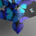 thumbnail image 5 of Butterfly Blue Purple Wing Pattern Square Tablecloth,Waterproof Square Table Cover,Wipeable Spillproof Washable Table Cover for Home Kitchen Party Decor 52"x52"(132x132cm), 5 of 6