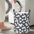 thumbnail image 4 of Goofa Daisies Flowers Printed Circular Hamper,Laundry Basket with Handles,Storage Baskets Foldable,Large Capacity Laundry Hamper-Small, 4 of 8