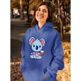 thumbnail image 2 of Koala With A Drink Hoodie Women -SPIdeals Designs, Female x-Large, 2 of 4