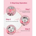 thumbnail image 3 of Commercial Cotton Candy Machine with Cart, 1000W Sugar Floss Maker for Parties, Festivals, Carnivals, Birthday Events, Easy Temp Control, Rapid Production, Pink Floss Maker with Storage and Mobility, 3 of 11