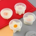 thumbnail image 3 of Batería de Cocina Juego de moldes para escalfadores de huevos de plástico con cepillo (rosa) Wdftyju Libre de BPA, 3 of 7