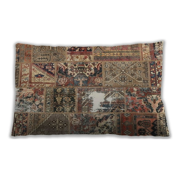 Ahgly Company Indoor Rectangular Contemporary Lumbar Throw Pillow, 13 inch by 19 inch